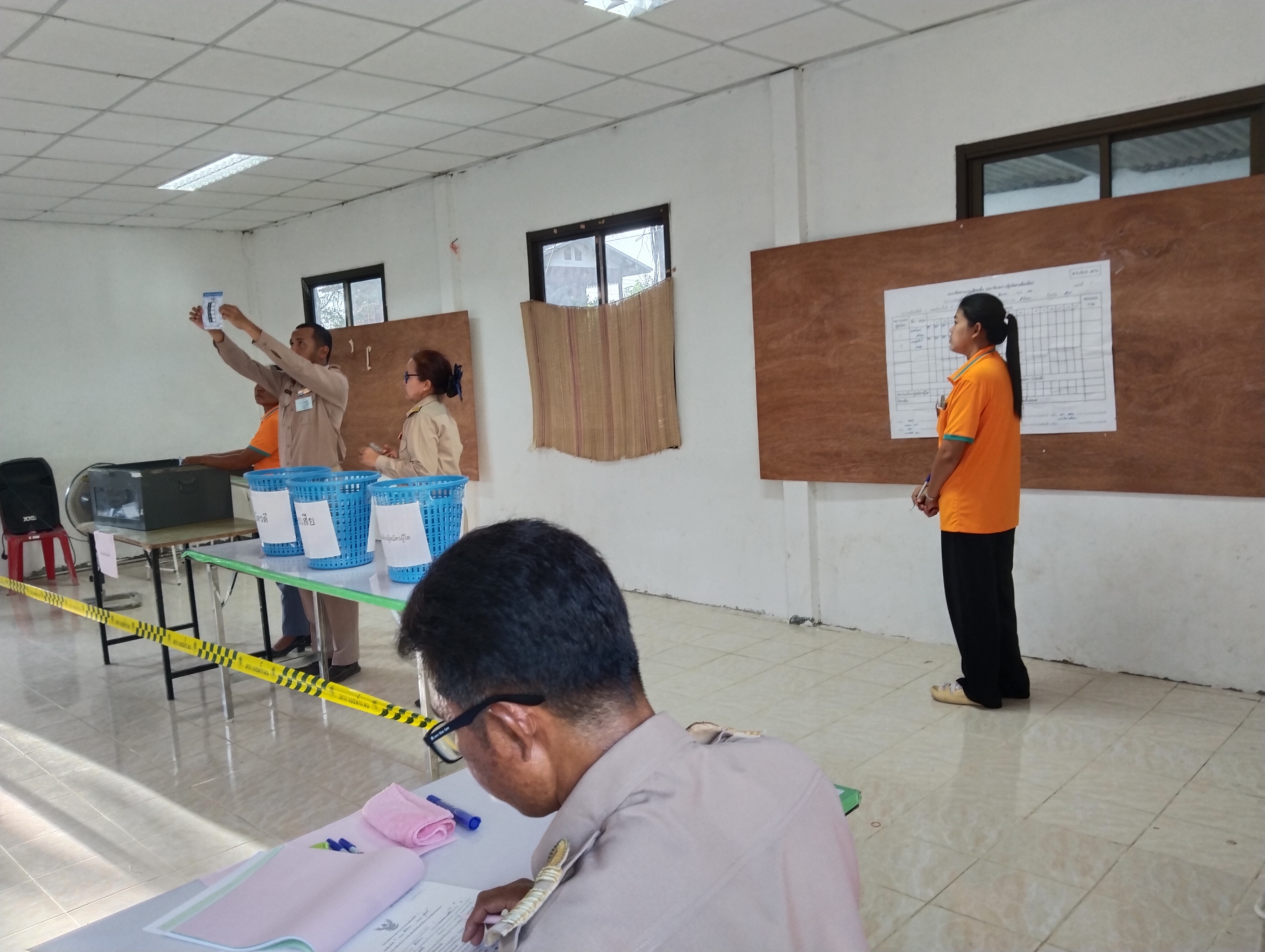 ภาพบรรยากาศงานเลือกตั้ง สมาชิกสภาองค์การบริหารส่วนตำบลสะโน เขต 4 ประจำปี 2566