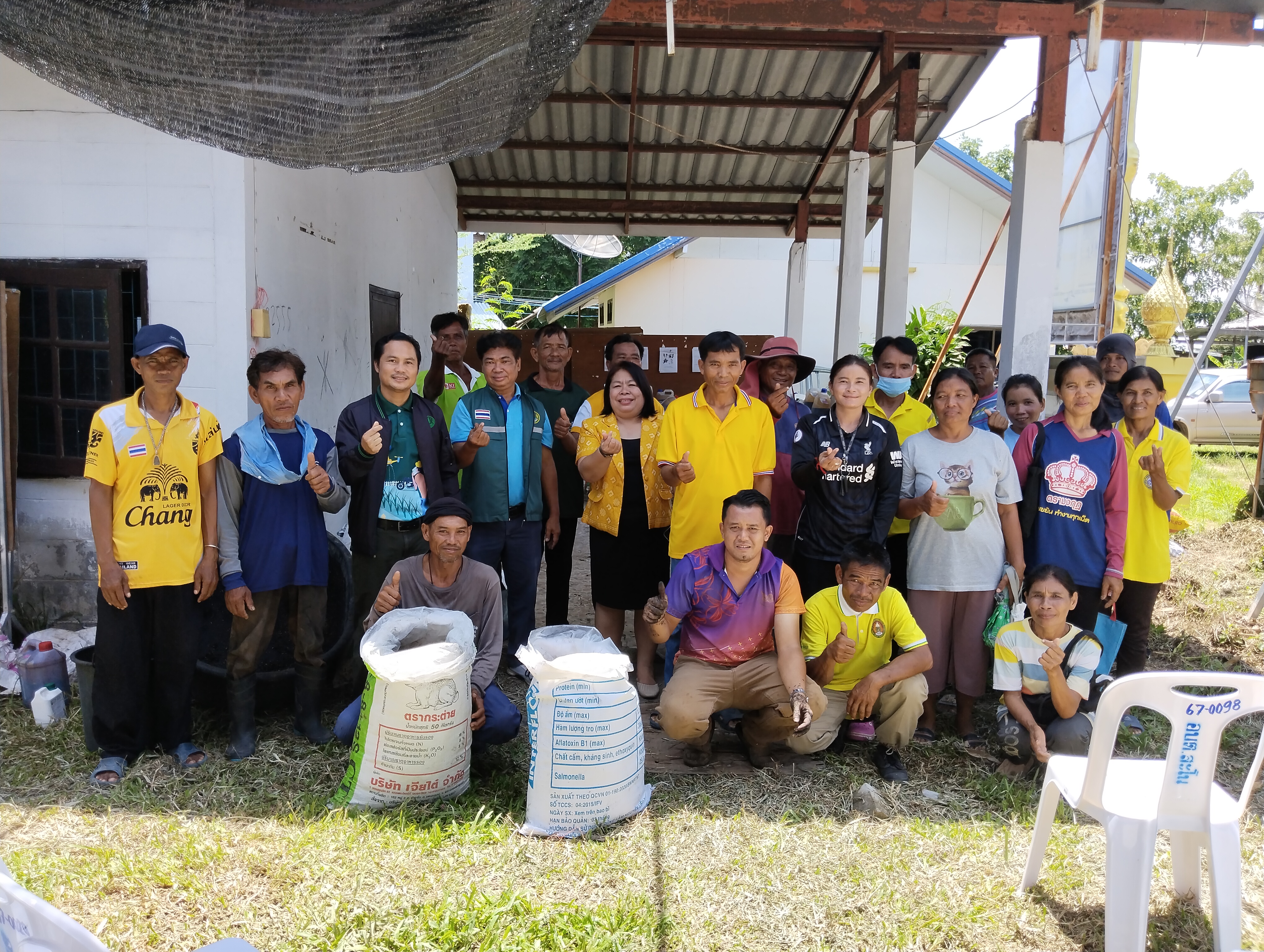 ภาพบรรยากาศโครงการส่งเสริมอาชีพผลิตปุ๋ยอินทรีย์เพื่อการเกษตรและรายได้ ประจำปีงบประมาณ 2567