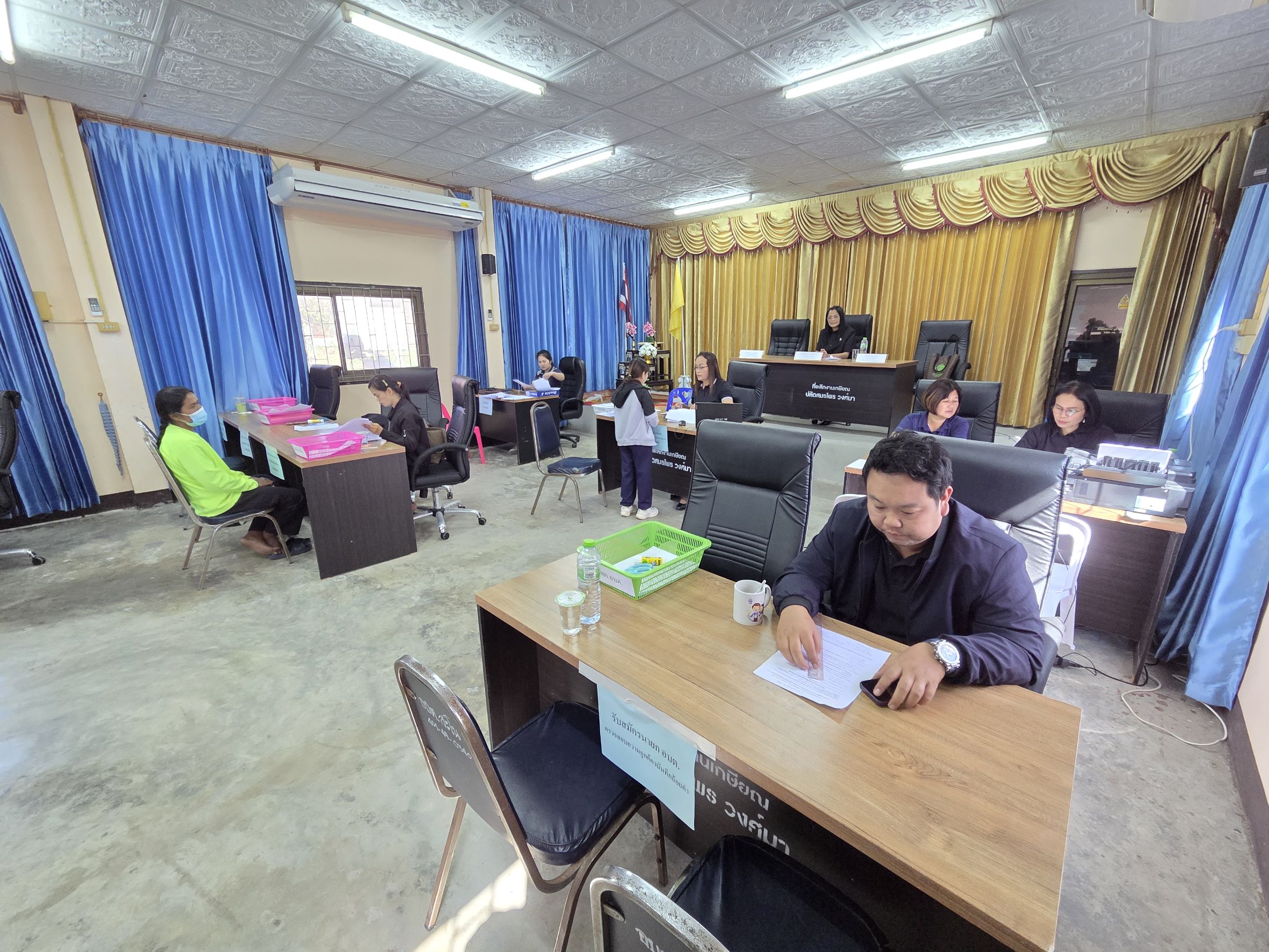 บรรยากาศการรับสมัครเลือกตั้ง อบต.สะโน วันที่ 3