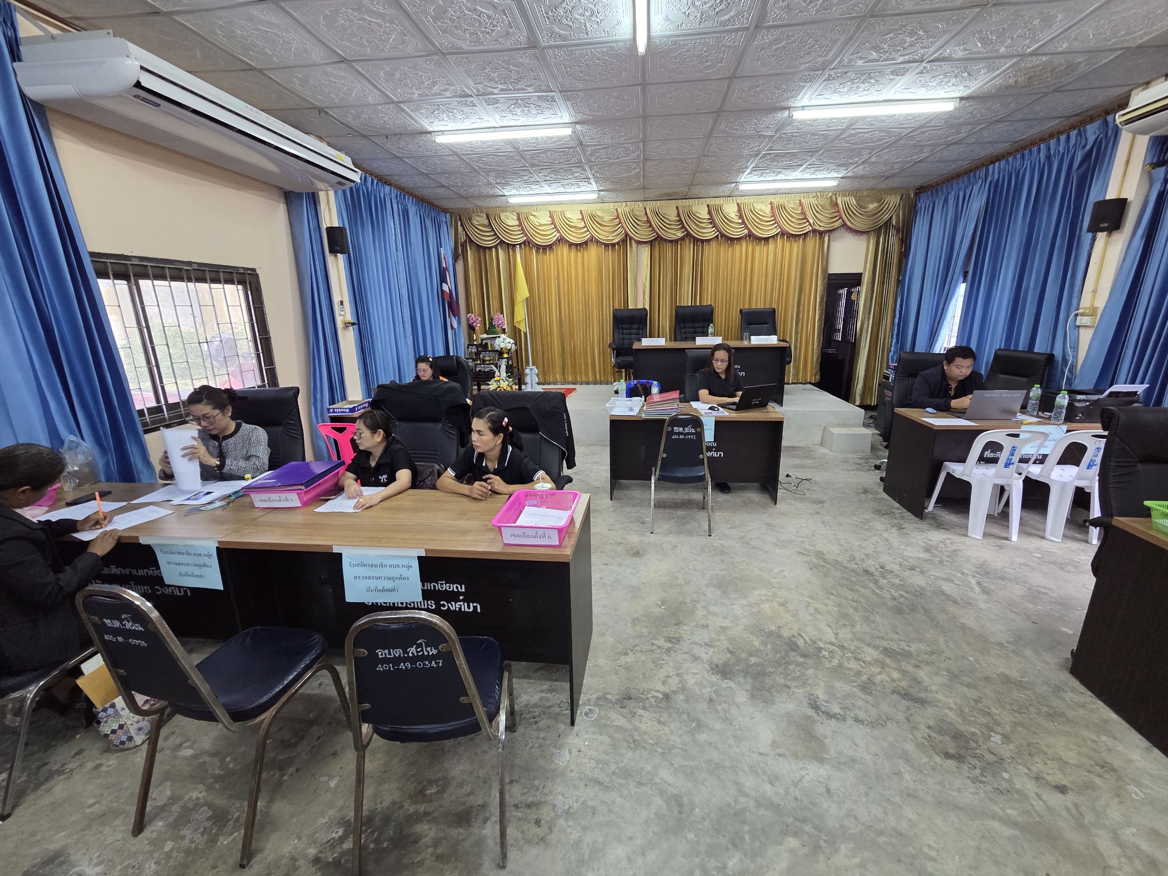 บรรยากาศการรับสมัครเลือกตั้ง อบต.สะโน วันที่ 4